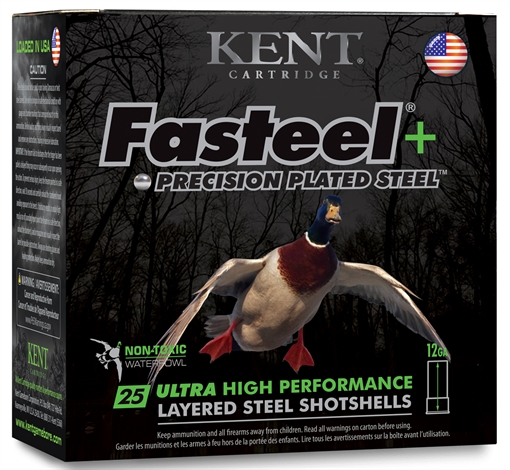 Kent Cartridge Kent Fasteel Precison Plated Steel Load 12ga. 3 1/2in. 1 1/2oz. BB 2 25 rd. K1235FSP42-BBX2 K1235FSP42BBX2
