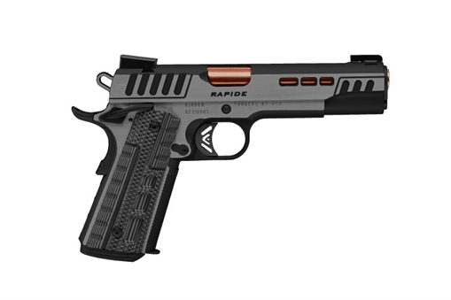 Kimber Mfg.,inc Rapide Dusk 9mm Luger 9+1 5" Rose Copper Steel Barrel, Black KimPro II Lightening Cut/Serrated Stainless Steel Slide, Black KimPro II Steel Frame w/Beavertail Black, G10 Grip 3000431