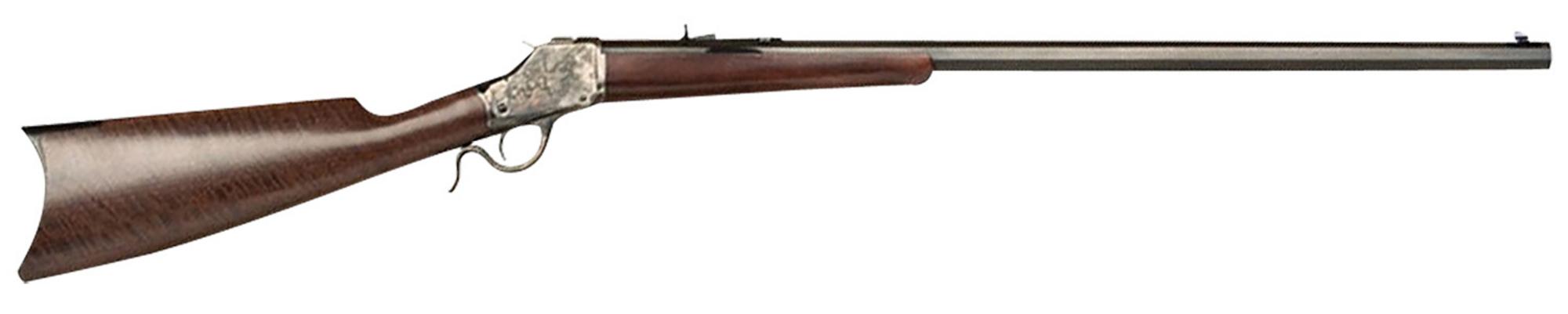 Cimarron 1885 High Wall Falling Block Rifle CA885, 38-55 Win, 30", Case Hardened Finish, Walnut Fixed Stock, 1 Shot Rds