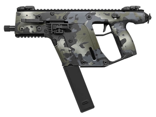 KRISS USA, Inc VECTOR SDP Gen 2, Semi-automatic Pistol, 9MM, 5.5" Threaded Barrel, MultiCam Black, Flip Up Sights, 40 Rounds, 1 Magazine, Quick Detach Sling Swivel KV90-PMCBLK20 KV90PMCBLK20