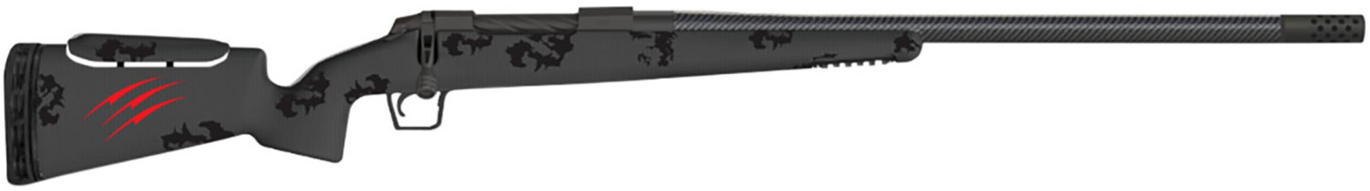 Fierce Carbon Rival FP Bolt Action Rifle FCRFP280AI22BBO, 280 Ackley Improved, 22" Threaded, Blackout Camo Carbon Stock, 3 Rds