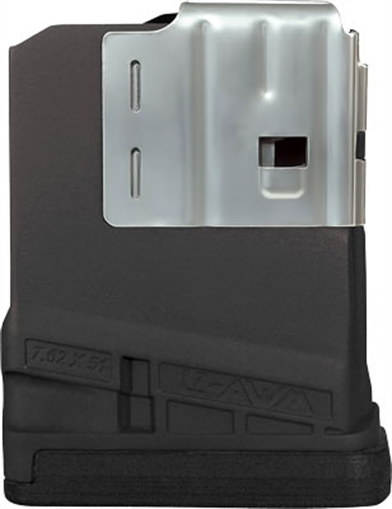 LANCER SYSTEMS MAGAZINE L7AWM SR-25 7.62X51 5RD OPAQUE BLACK L705BLK