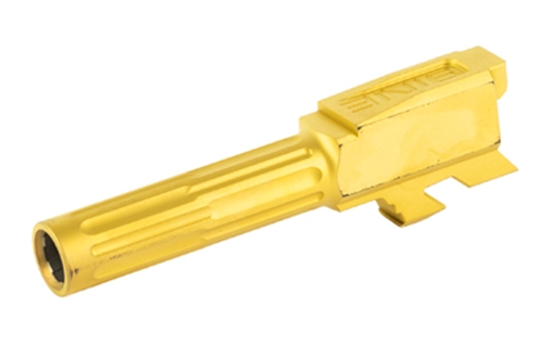 LanTac USA LLC 9INE Barrel, Fluted, Fits Glock 43/43x, TiN Finish, Bronze 01-GB-G43-NTH-BRNZ