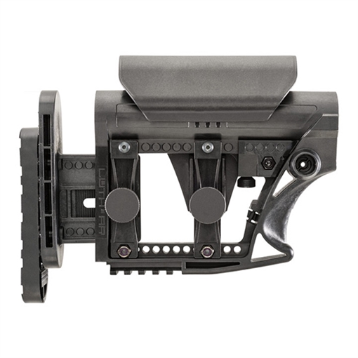 Luth-AR MBA-3 Carbine Stock, Fits AR-15 & AR-10 Commercial and Mil-Spec Dia Buffer Tubes, Adjustable Cheek Piece and Length of Pull, Black MBA-3 MBA3