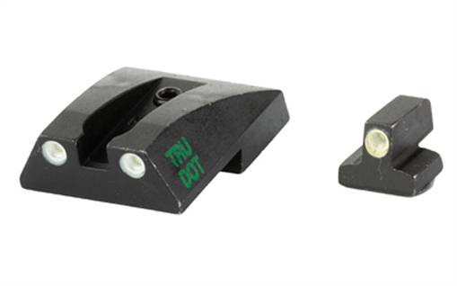 Meprolight Tru-Dot, Tritium Fixed Sights, Green/Green, Fits S&W 1911 Full Size, Novak Cut 0117653101 840103136622