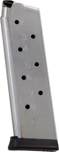 METALFORM MAGAZINE 1911 GOVT. 45ACP 8RD S/S REMOVABLE BASE M1911458SRRB