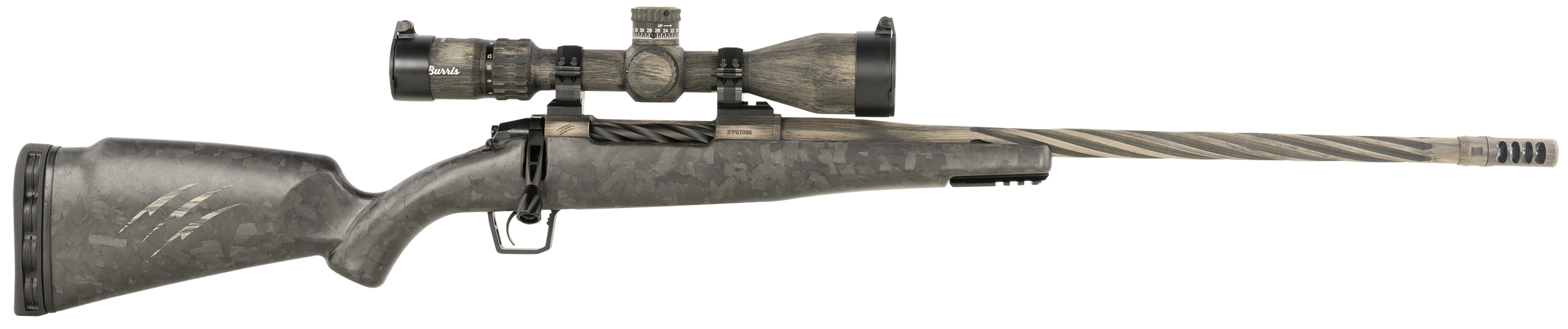Fierce Twisted Rogue Bolt Action Rifle TWROG65PRC22DTMXB, 6.5 PRC, 22", Fixed Black Matrix Carbon Fiber Stock, Burris Veracity 4-20x50 Color Match, 3 Rds