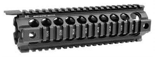 Midwest Industries Mid-Length Generation 2 Two Piece Drop-In-Handguard, Fits AR-15 Rifles, 4-Rail Handguard, Built-In QD Points, 9", Black MCTAR-18G2
