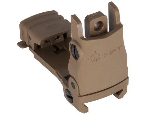 Mission First Tactical Flip Up Rear Sight - Scorched Dark Earth BUPSWR-SDE