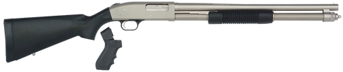 Mossberg 590 Mariner 12 Ga, 3" Chamber 20" Barrel, Silver Rec, Black Synthetic Furniture, Pistol Grip, 8rd