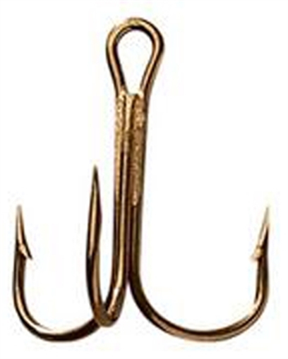 MUSTAD TREBLE RINGEYE 25BX BRONZE 3551BR-12-25