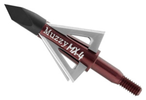 MUZZY BROADHEADS BROADHEAD MX4 4-BLADE 100GR 1 1/8" CUT 3PK 209MX43