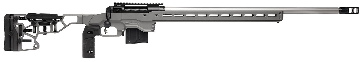 Savage 110 Elite Precision Rifle 57557, 6.5 Creedmoor, 26", Gray Cerakote Adjustable MDT ACC Aluminum Chassis Stock, 10 Rds