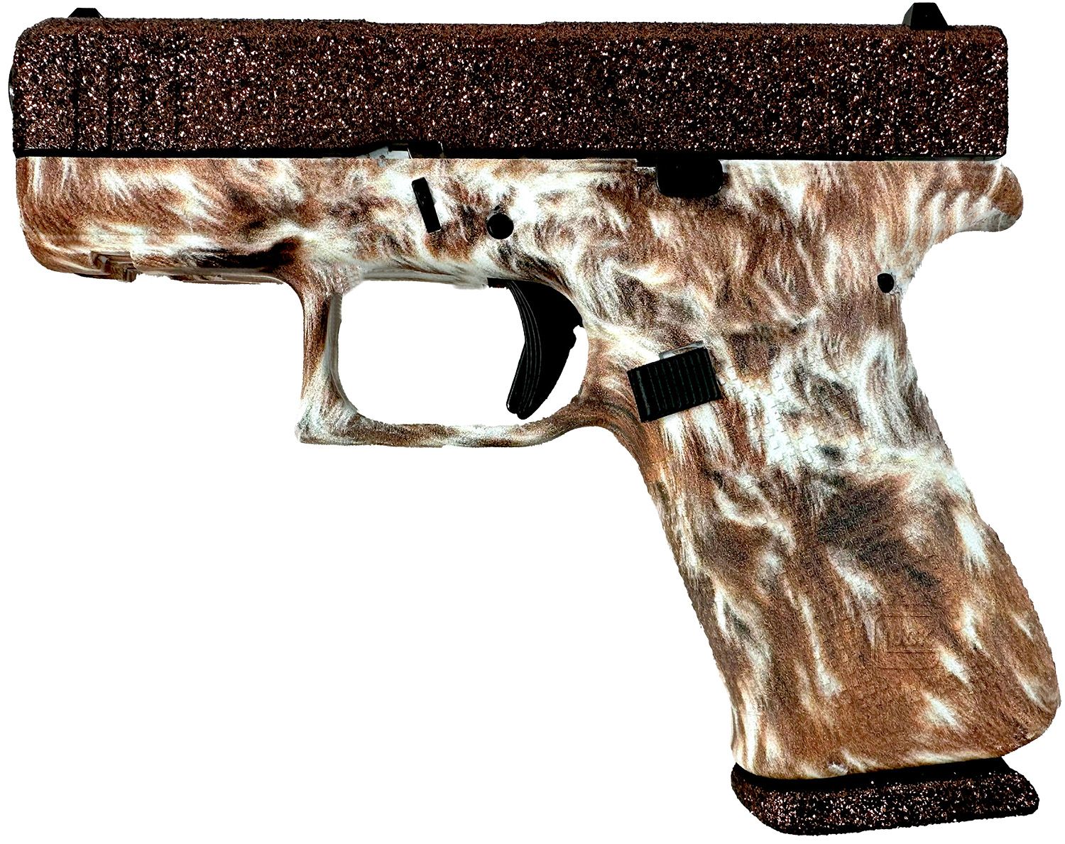Glock G43X Pistol PX4350204NML, 9mm Luger, 3.41in, Longhorn Cerakote Finish, 10 Rds