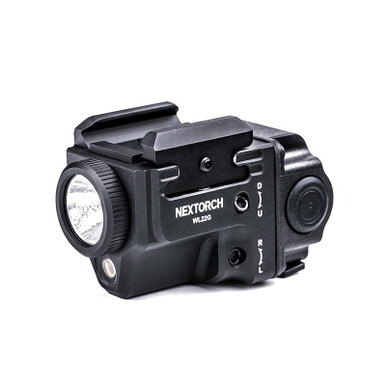 NEXTORCH WL22 Rechargeable Compact Pistol Light 650 Lumens with Green Laser - Black Finish