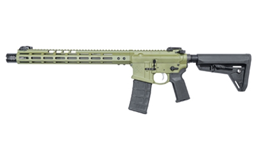 Noveske Infidel, Gen 4, Semi-automatic Rifle, 223 Rem/556NATO, 13.7" Barrel (16" OAL with Pinned Brake), KX3 Muzzle Device, Green, Magpul MOE SL Stock, 30Rd, NSR-15 (M-Lok) Handguard 02000711-BG