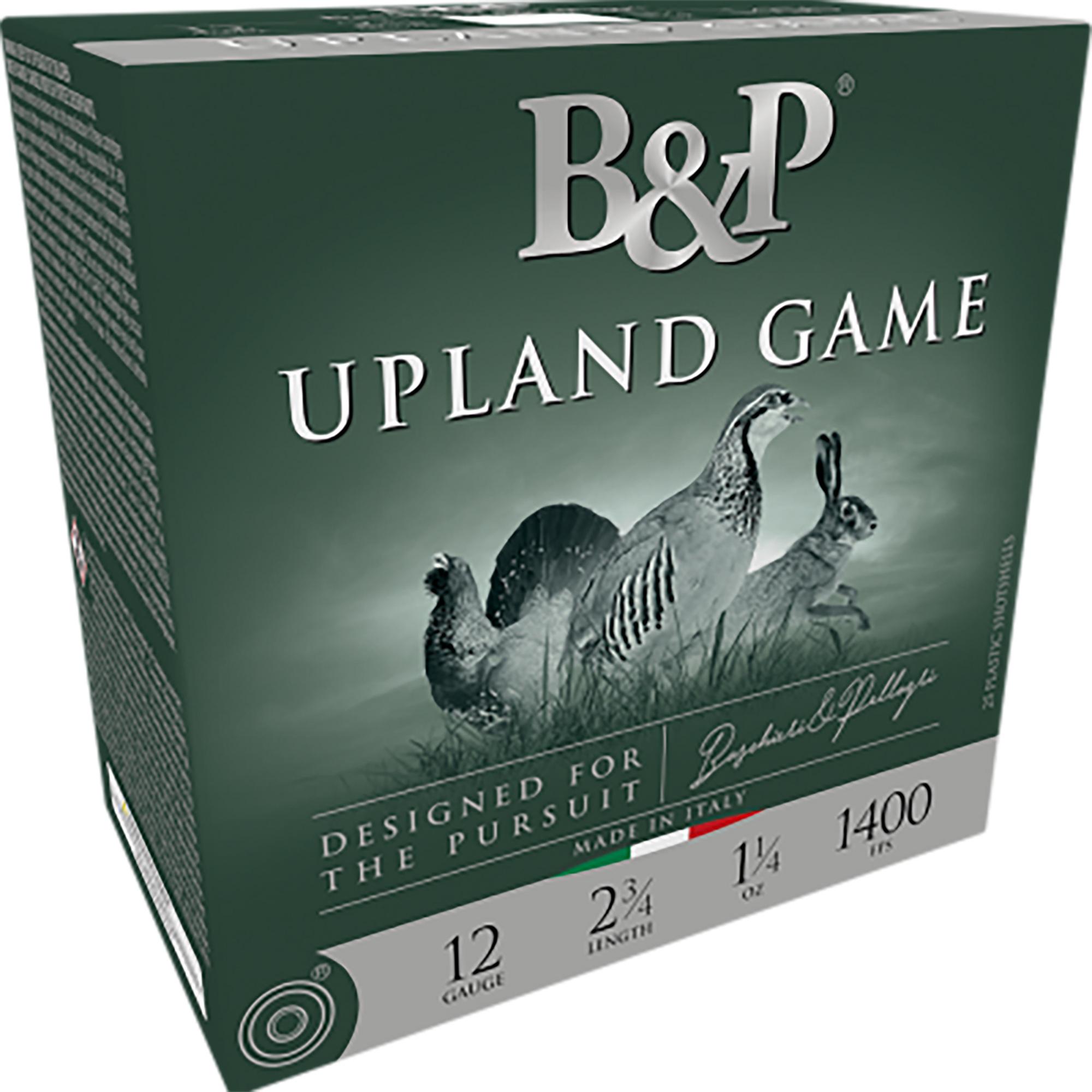 Baschieri & Pellagri Upland Game Classic Shotshells 12B1UP8, 12 Gauge, 2-1/2", 1 oz, 1160 fps, #8 Lead Shot, 25 Rds/box