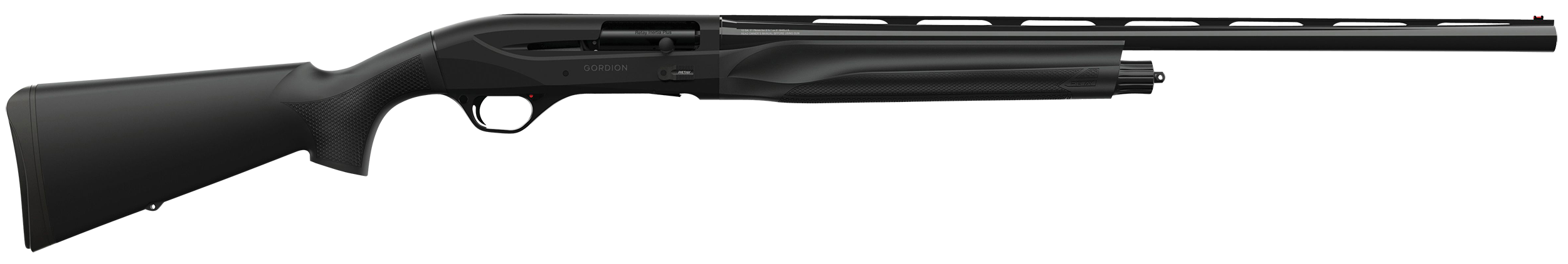 RETAY GORDION Left Hand 12G 28 BLK Shotgun GORBLK28L, 12 Gauge, 28", 3" Chmbr, Matte Black Anodized Aluminum Receiver Black Synthetic Stock