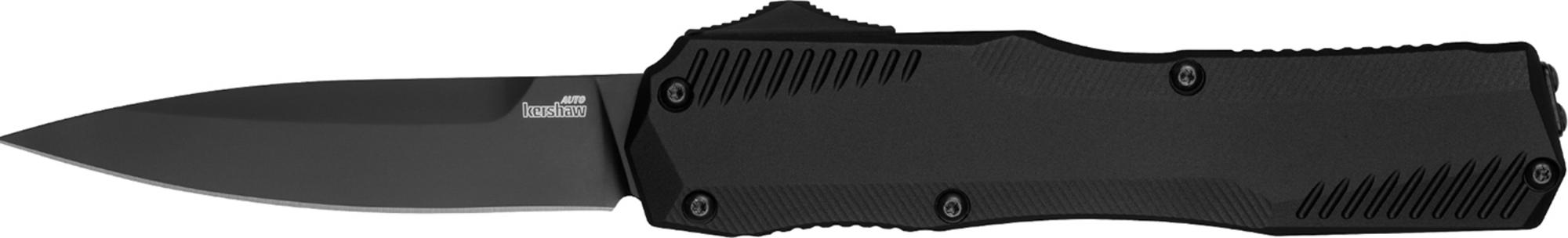 Kershaw Livewire Spear Point Automatic Knife w/Black Anodized Handle (9000BLK)