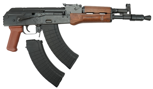 Pioneer Arms Forged Series Hellpup PRO AK-47 Handgun 7.62x39 30rd Magazines (2) 11.25" Barrel Black AK0031-FT-PRO-W AK0031FTPROW