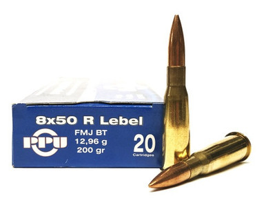 Prvi PPU 8x51R Lebel Ammunition PP8L 200 Grain Full Metal Jacket 20 rounds