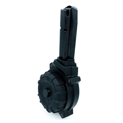 ProMag Industries Magazine, 9MM, 50 Round Drum, Fits Sig Sauer P320, Polymer, Black DRM-A55
