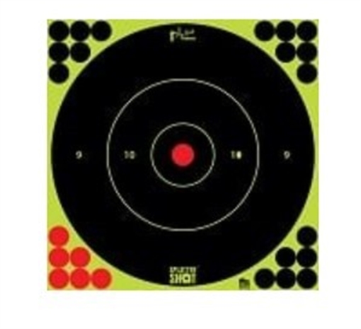 PRO-SHOT SPLATTER SHOT 12IN GREEN BULLSEYE TARGET - 12 QTY. PACK 12B-GREEN-12PK