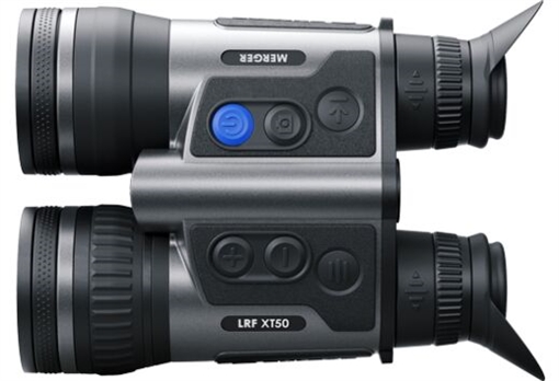 Pulsar Merger LRF XT50, Thermal Imaging Binocular, 2-16X Magnification, Matte Finish, Black PL77486