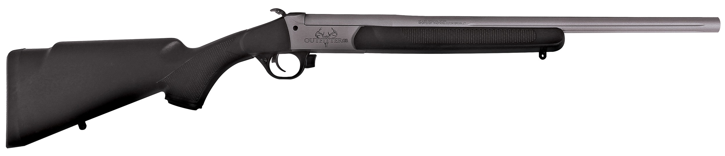 Traditions Outfitter G3 Break Open Rifle CR35130R, 35 Rem, 22" Threaded, Black Fixed Stock,1 Rds