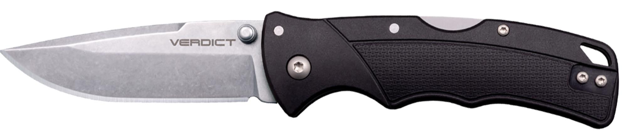 Cold Steel Verdict Tanto EDC Knife w/Black Textured Handle (CSFLC3SPSSZ)