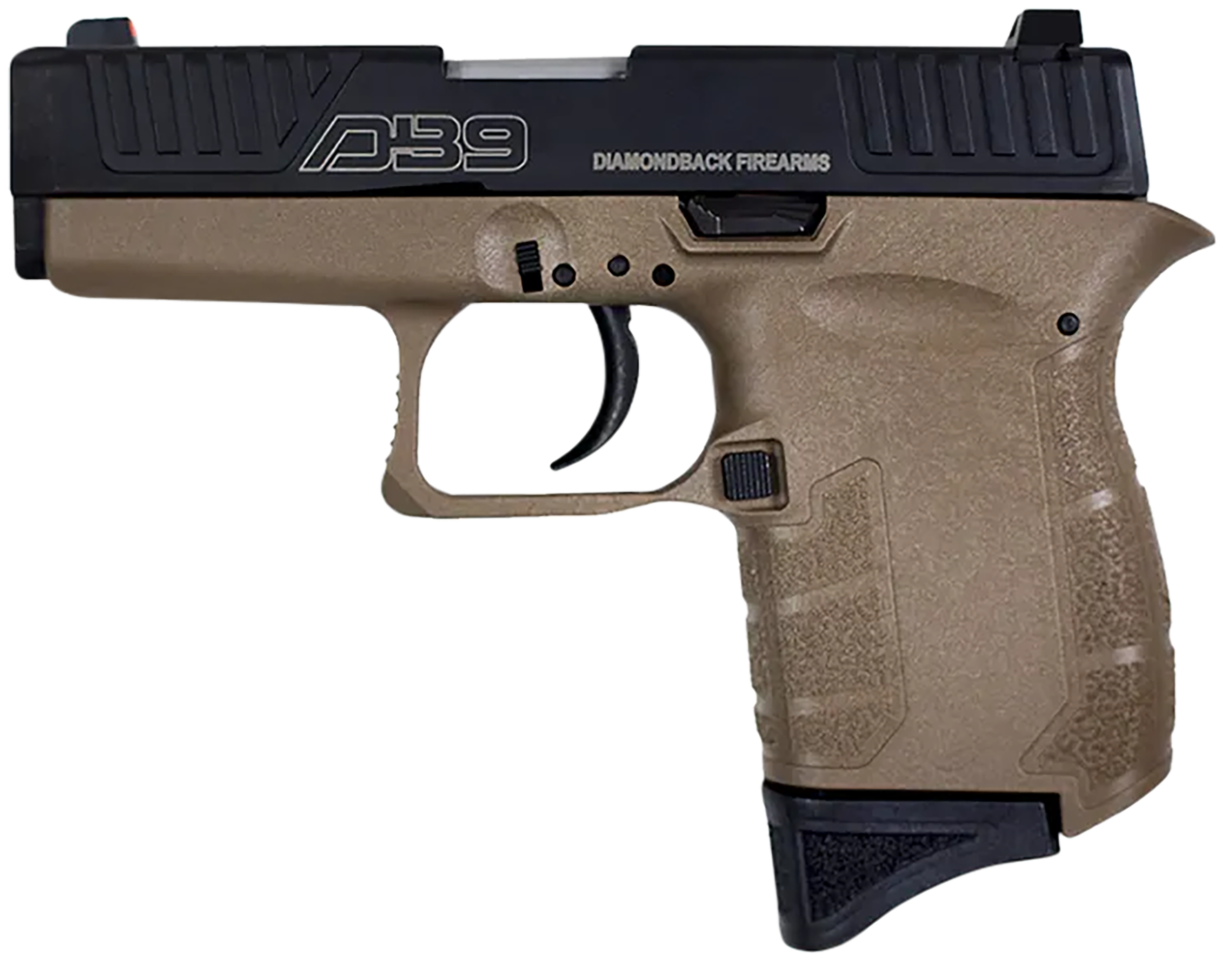 Diamondback DB9 Gen4 Pistol DB0200P061, 9mm Luger, 3.10in, Flat Dark Earth Polymer Frame & Grips, Flat Dark Earth Finish, 6 Rds