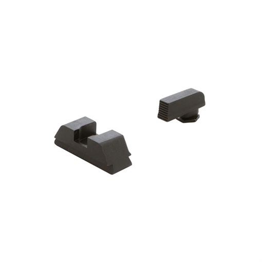 AmeriGlo Defoor, Sight, Fits Glock 42 and 43, Black Serrated Front, Black Rear, Front/Rear GT-532