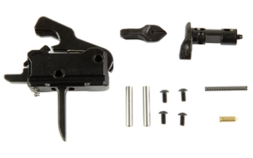 Rise Armament Super Sporting Trigger, Flat, Fits AR15, 3.5 LB Pull, Ambidextrous Safety, Matte Finish, Black T017F-6423-BLK