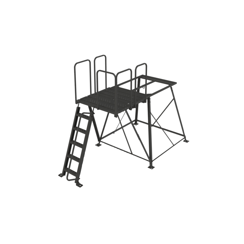 Redneck Blinds 5′ Powder Coated Tower Stand w/Porch Extension #RD-STDEXT **CANNOT SHIP**