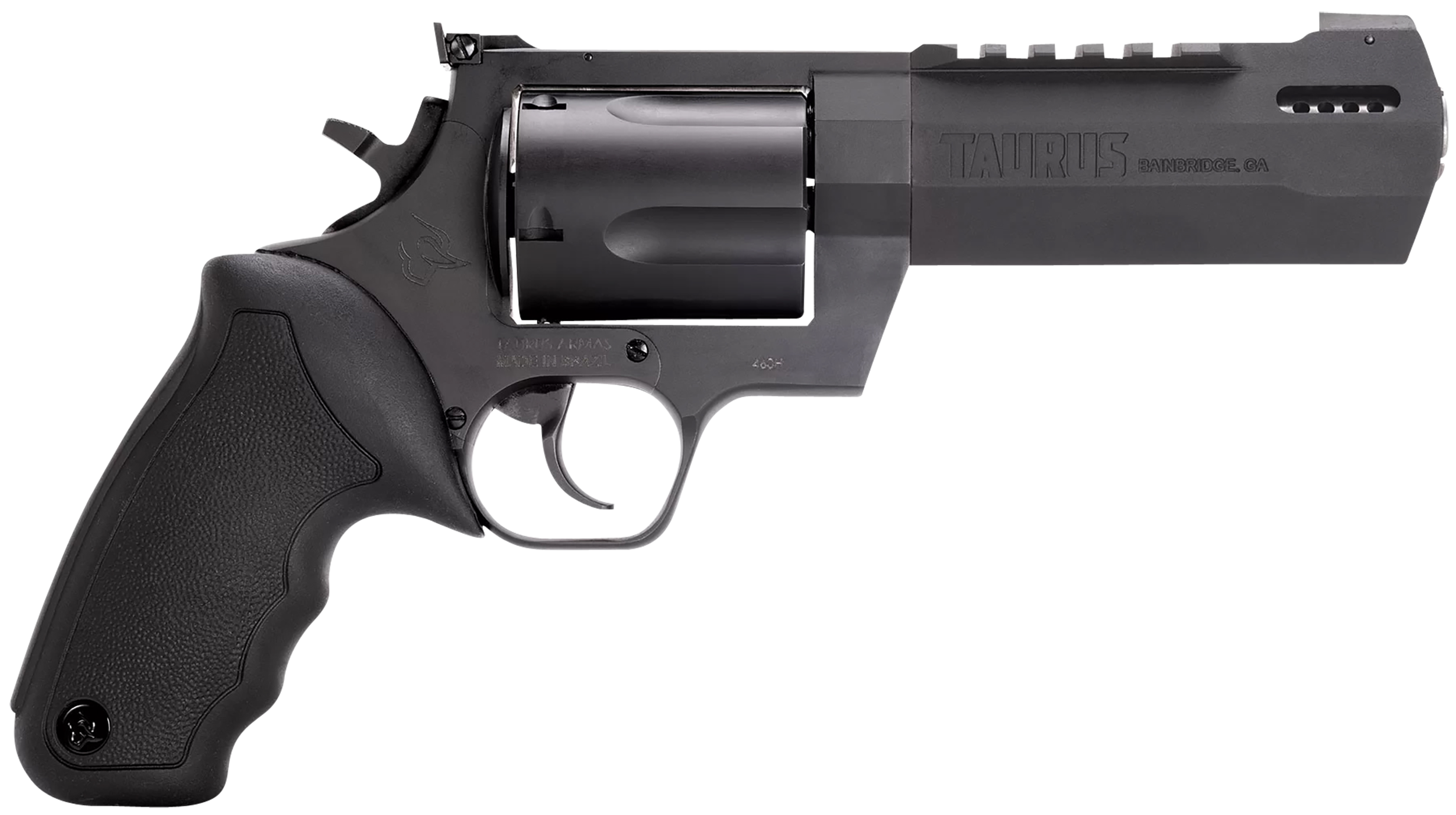 Taurus Raging Hunter Revolver 2460051RH, 460 S&W Mag, 5.12", Black Rubber Grips, Matte Black Finish, 5 Rds