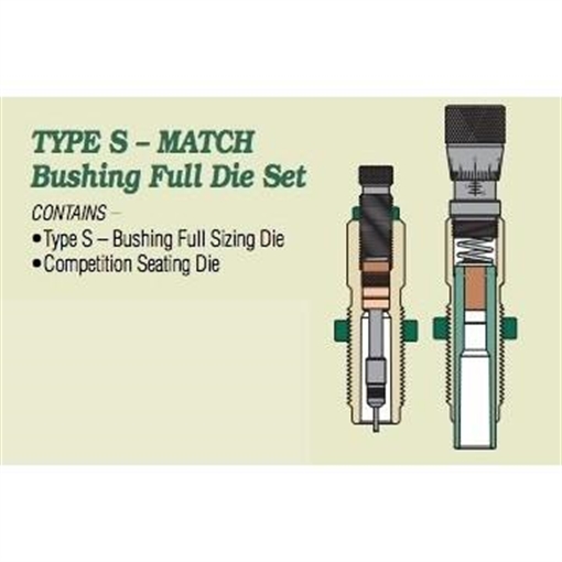 Redding Type S Match Bushing Full Die Set 6mm Dasher 36648