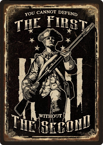 RIVER'S EDGE GIFTS EDGE EMBOSSED SIGN 12"X17" "FIRST AMMENDMENT" 2253