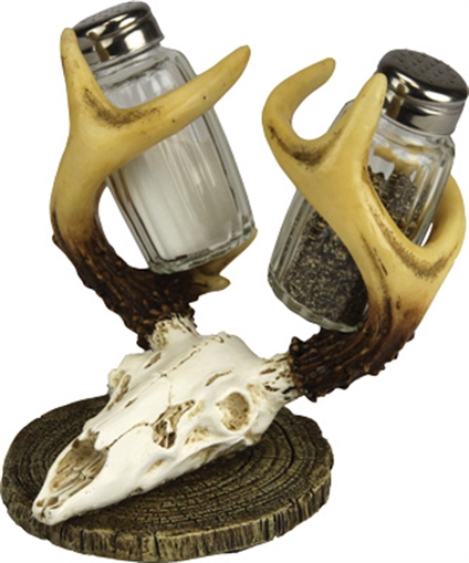 RIVER'S EDGE GIFTS EURO DEER SALT & PEPPER SHAKERS 526Z