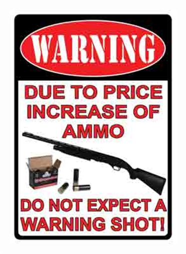 RIVER'S EDGE GIFTS SIGN 16" "DUE TO THE PRICE INCREASE" 1508