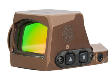 Sig Sauer ROMEO-X COMPACT Red Dot - 32 MOA Circle with 2 MOA Red Dot, 24mm Objective, FDE