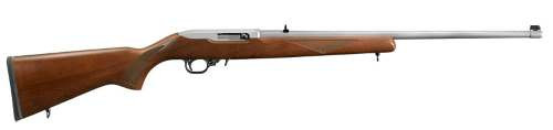 Ruger 10/22 22 LR, 22" Barrel, Hardwood Stock, Stainless Rec, 10rd