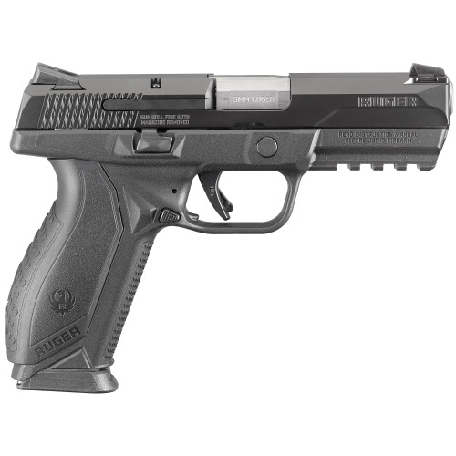 Ruger American Pro Duty 9mm, 4.2" Stainless Steel Barrel, Black Polymer, 17rd