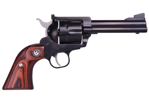 Ruger Blackhawk Flattop 357 Mag/9mm, 4.625" Barrel, Blued Frame, Wood Grip, 6rd