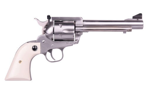 Ruger Blackhawk Flattop 45 ACP/45 Colt, 5.5" Barrel, Stainless Steel, Simulated Ivory Grip, 6rd