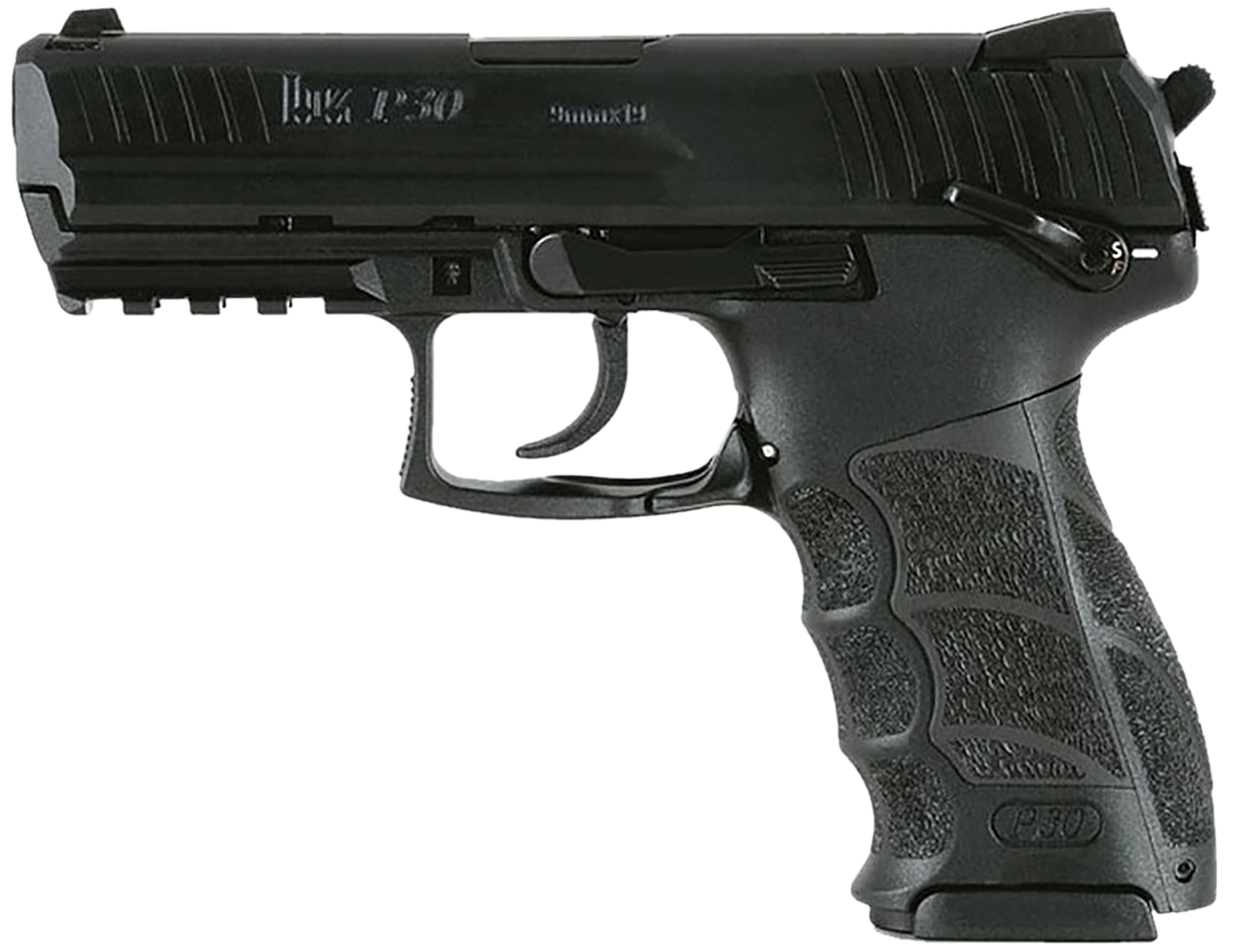 Heckler & Koch P30 V3 Pistol 81001103, 9mm Luger, 3.85in, Interchangeable Backstrap, Black Finish, 15 Rds