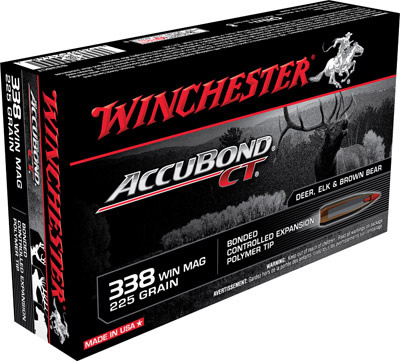 Winchester Supreme Expedition Big Game .338Win. Mag. 225gr. AccuBond CT 2800FPS 20rd Box #S338CT