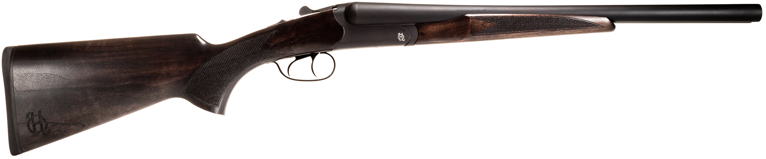 Heritage Mfg Badlander Break Open Shotgun BL1218BK, 12 Gauge, 18.50", Black Chrome Side By Side Barrel & Receiver, Fixed Turkish Walnut Stock