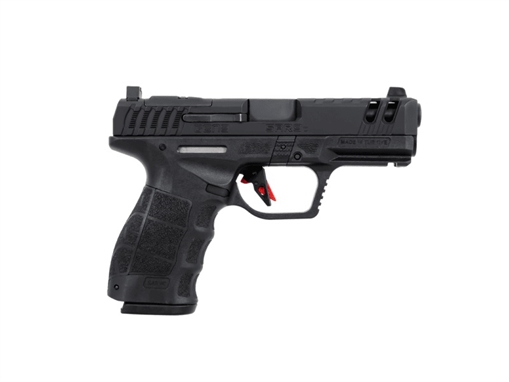 SAR USA SAR9 C Gen3 Compact Frame 9mm Luger 15+1 4" Black Steel Barrel, Black Steel Optic Ready/Ported/Serrated Slide, Black Polymer Frame w/Picatinny Rail, Interchangeable Backstrap Grip SAR9CG3BL