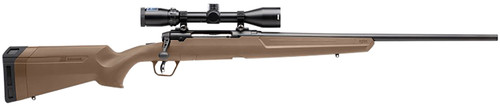 Savage Axis II 6.5 Creedmoor, 22" Barrel, Flat Dark Earth Polymer Banner 3-9x40mm Scope, Black Rec, 4rd