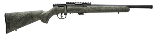 Savage Mark II FV-SR, Troy Landry Model, Bolt Action , 22 LR, 16.5" Barrel, Threaded 1/2x28, 1:16 Twist, Matte Finish, Black, Green Alligator Synthetic Stock, 5rd